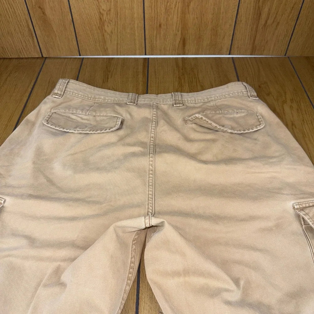 Polo Jeans Company Ralph Lauren Cargo Pants Khaki Tan Mens 36x30 Relaxed Fit‎